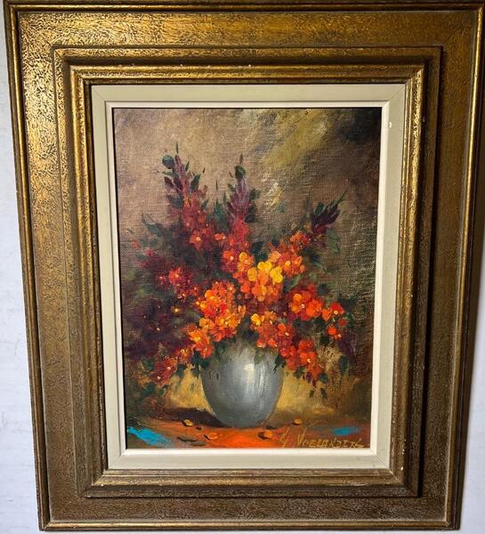 Stillife with flowers ( oil on canvas)
