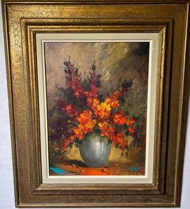 Stillife with flowers ( oil on canvas)
