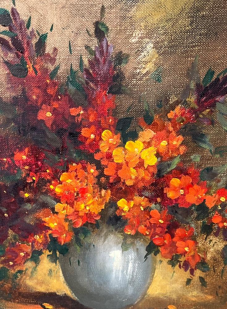 Stillife with flowers ( oil on canvas)