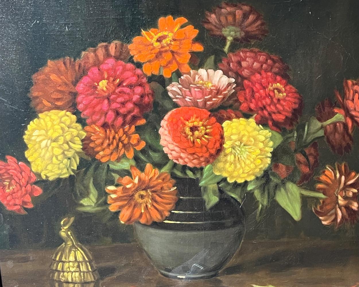 Stillife with flowers ( oiling canvas)
