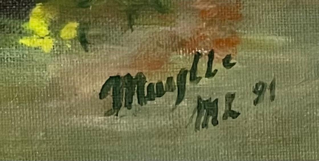 Stillife with flowers ( oil on board)