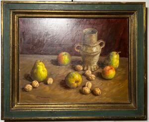 Stillife with fruit ( oil on canvas )