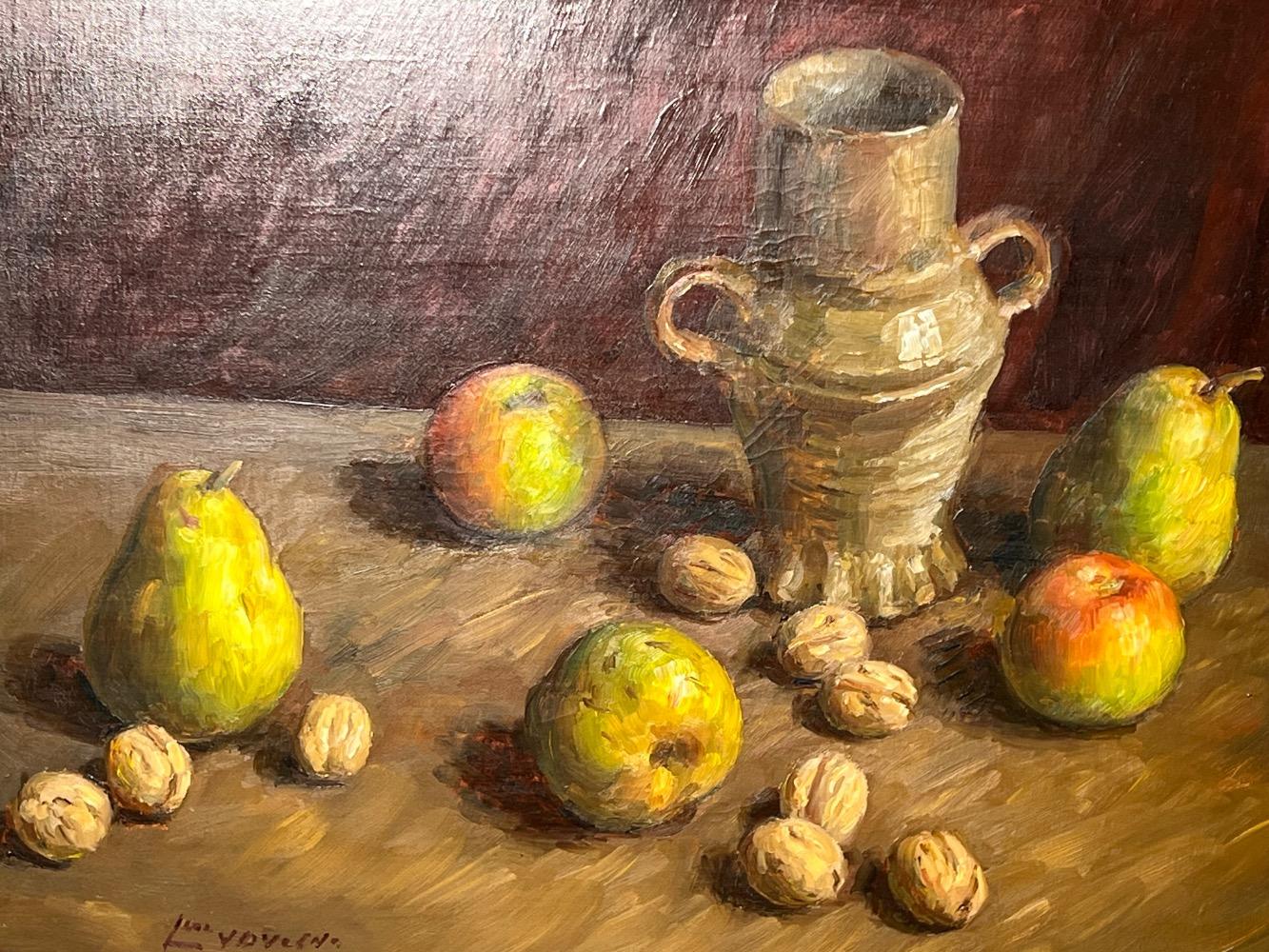 Stillife with fruit ( oil on canvas )