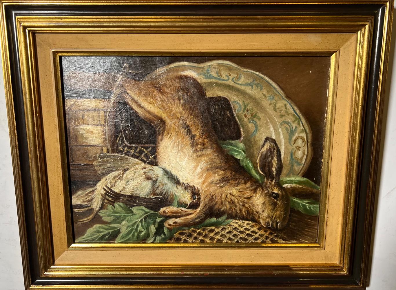 Stillife with game ( oil on canvas )