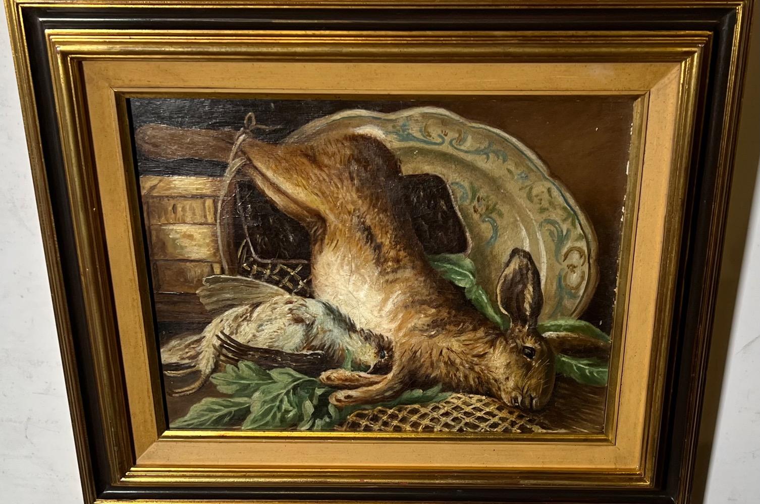 Stillife with game ( oil on canvas )