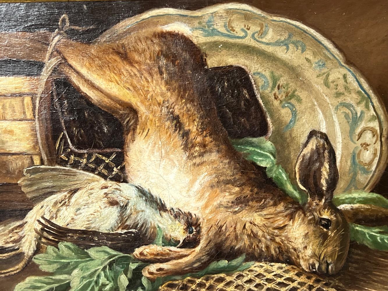 Stillife with game ( oil on canvas )