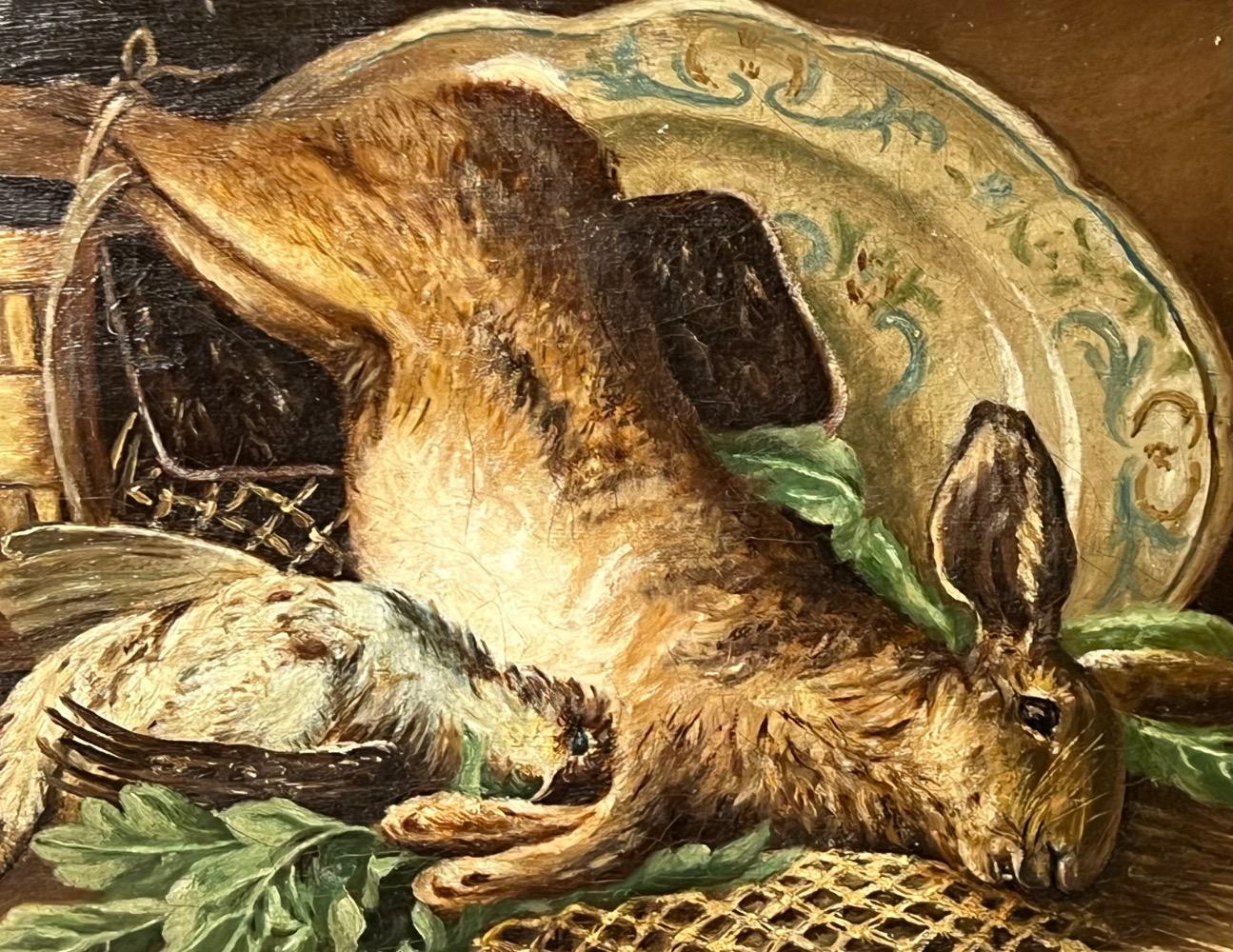 Stillife with game ( oil on canvas )