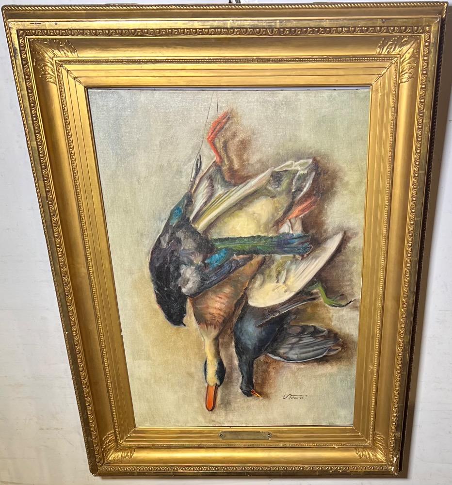 Stillife with game ( oil on canvas )