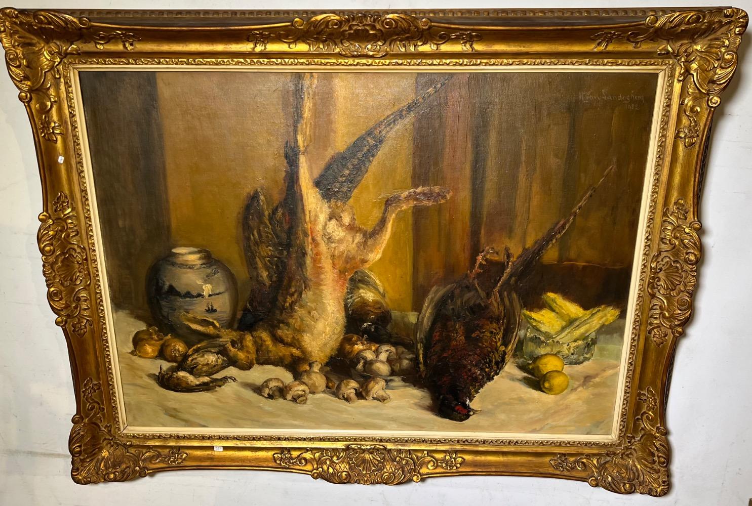 Stillife with game ( oil on canvas)