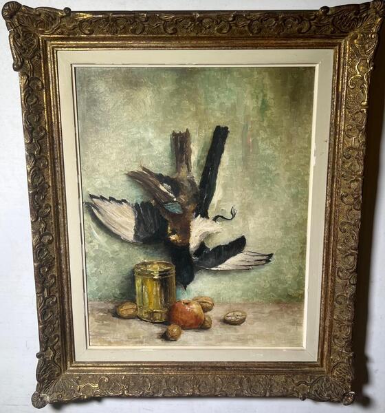 Stillife with game ( oil on panel )