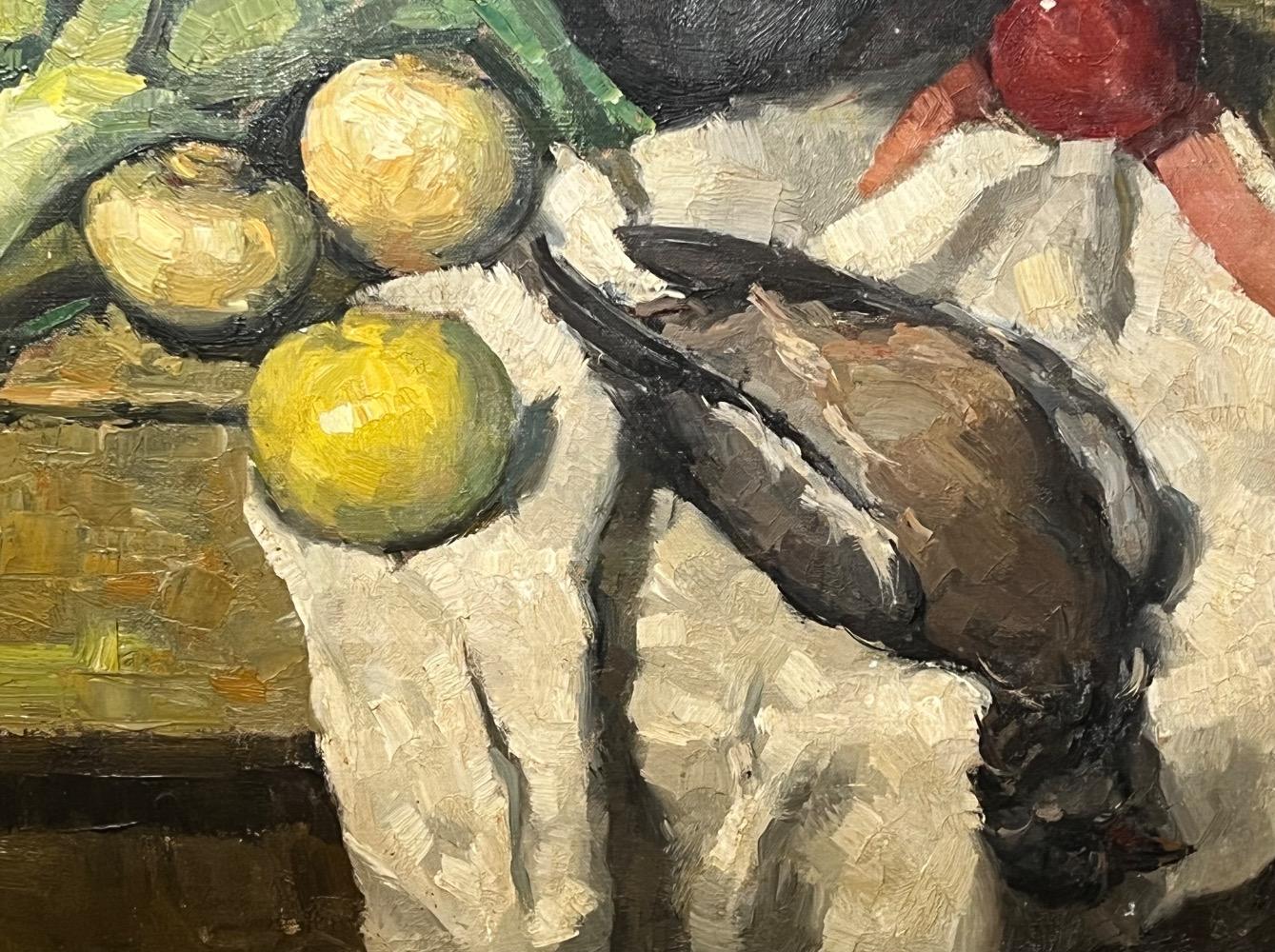 Stillife with game and vegetables (oil on canvas )