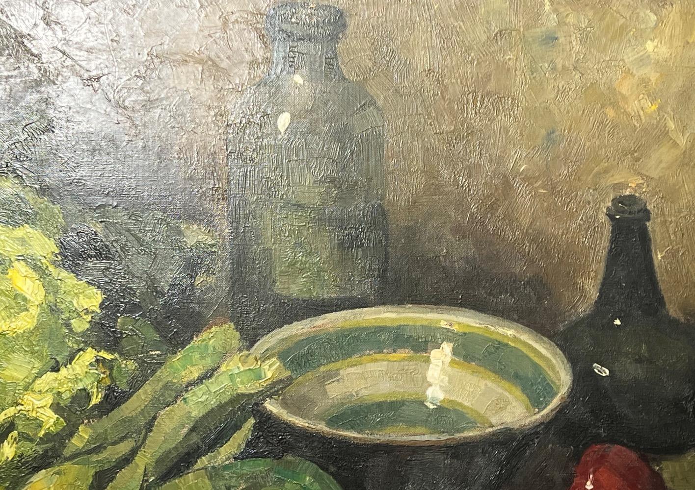 Stillife with game and vegetables (oil on canvas )