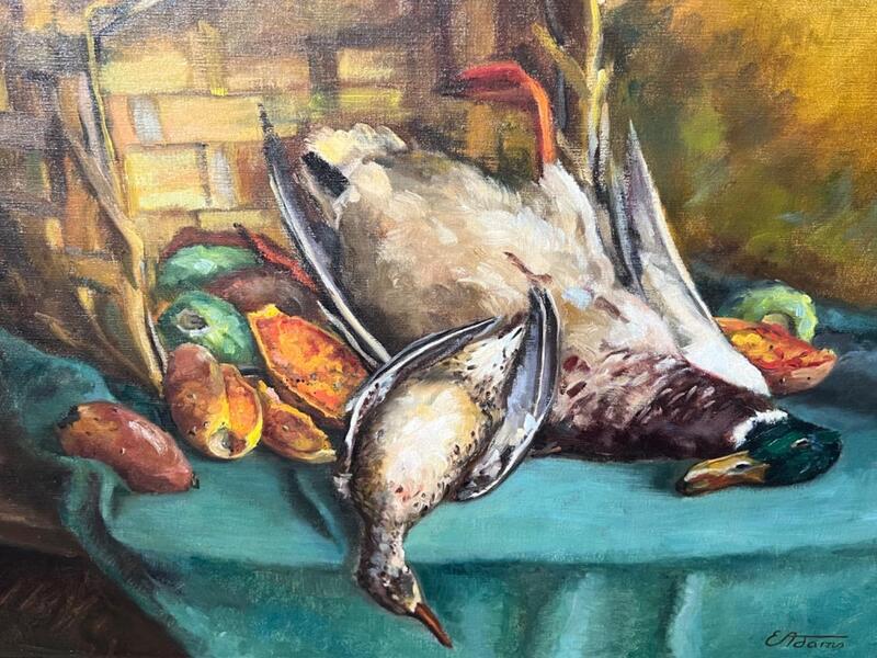 Stillife with game ( oil on canvas )