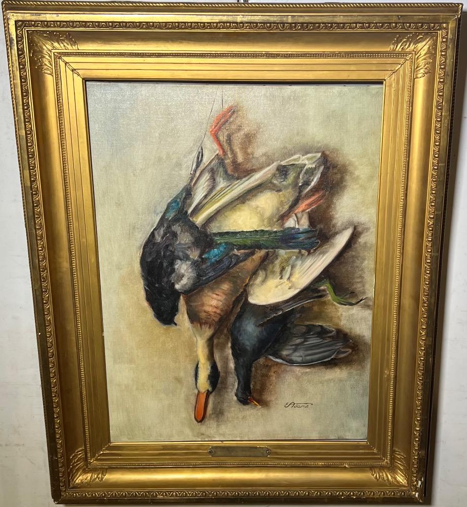 Stillife with game ( oil on canvas )