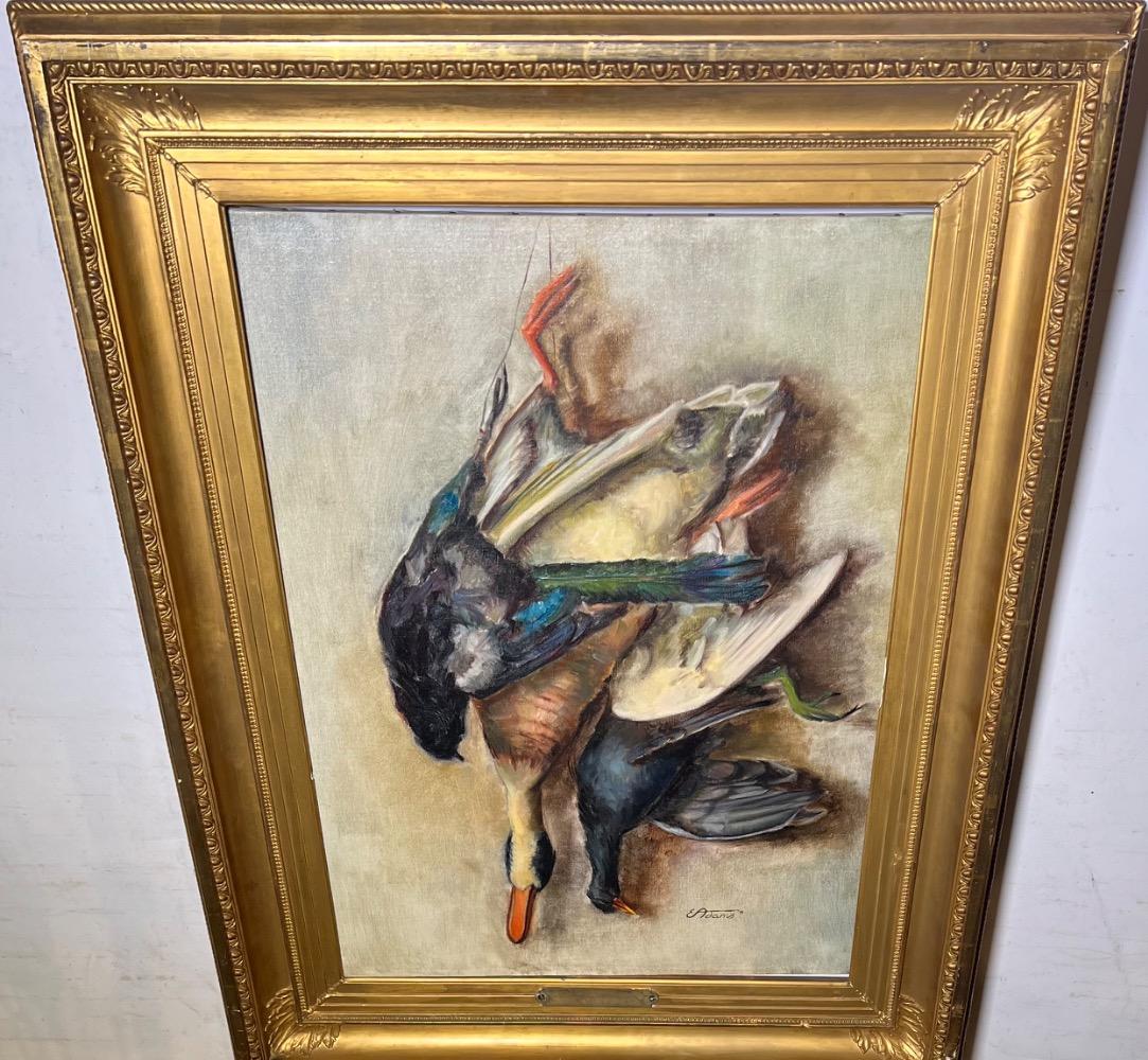 Stillife with game ( oil on canvas )