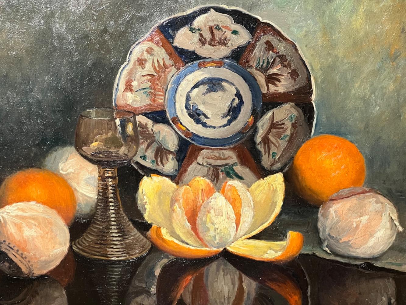Stillife with oranges ( oil on canvas )