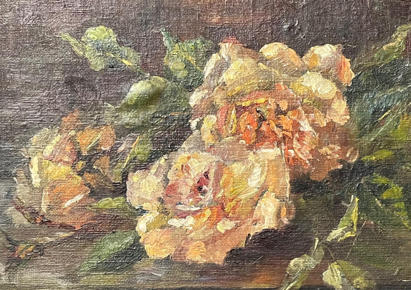 Stillife with roses ( oil on canvas)