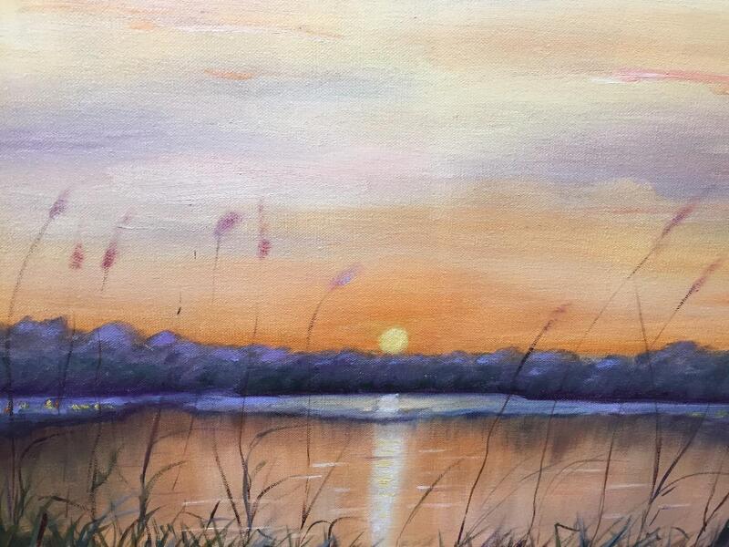 Sunset ( oil on canvas)
