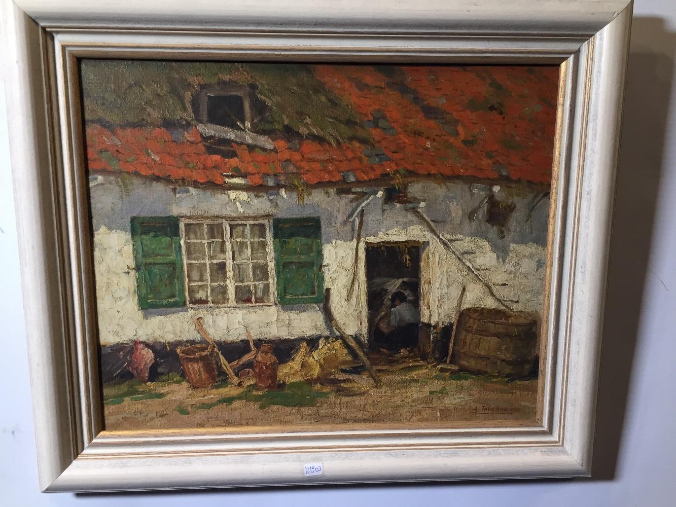 Daily Life at the farm ( oil on canvas)