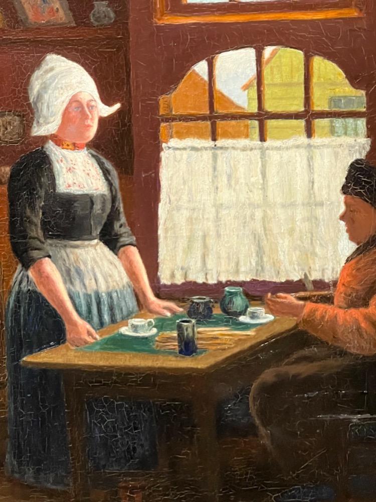 Tea time ( oil on canvas )