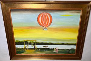 The balloon journey ( oil on canvas )