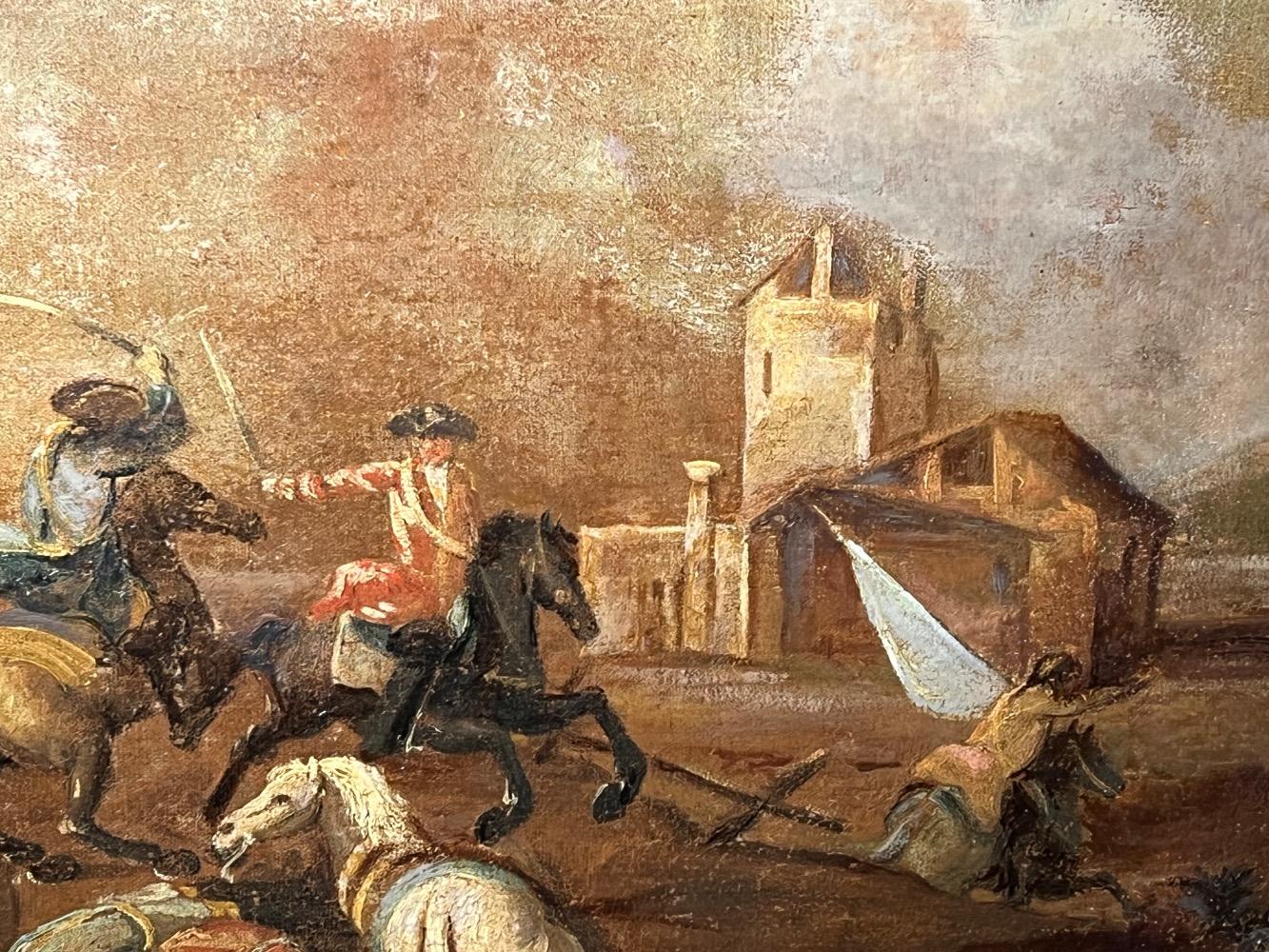 The battle ( oil on canvas )