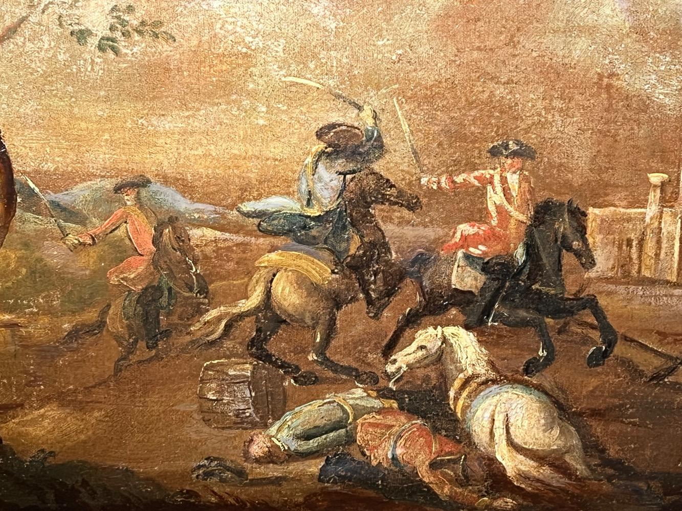 The battle ( oil on canvas )