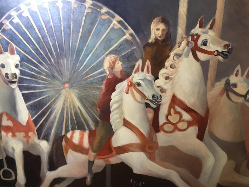 The carrousel ( oil on board )