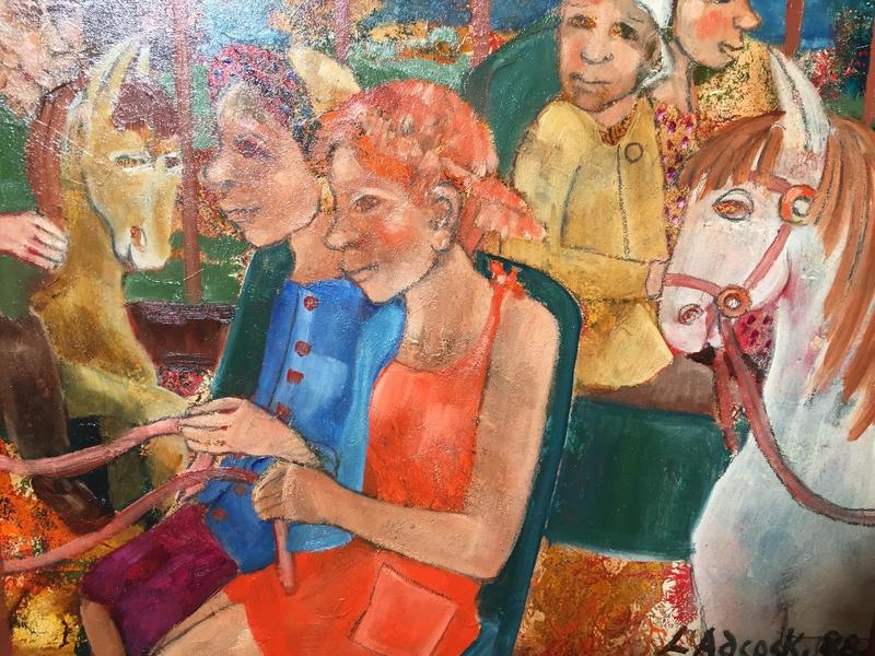 The carrousel ( oil on canvas)