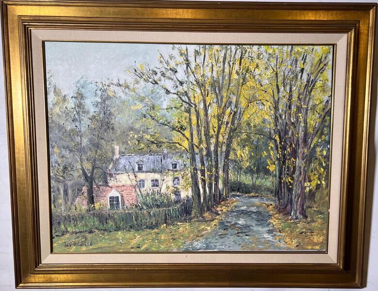 The cottage in the autumn ( oil on canvas ) The cottage in the autumn ( oil on canvas )