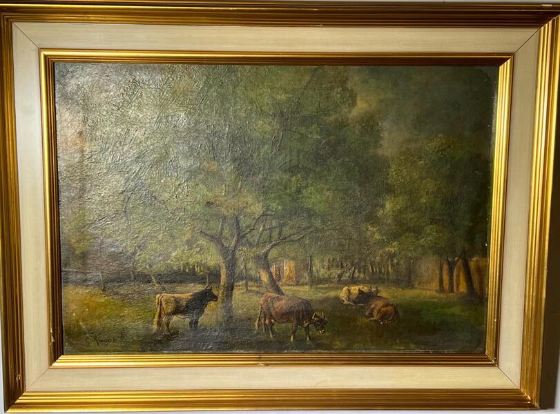The daily life at the farm ( oil on canvas ) The daily life at the farm ( oil on canvas )
