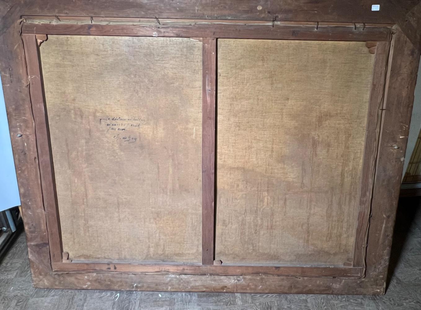 The daily life at the farm ( oil on canvas )