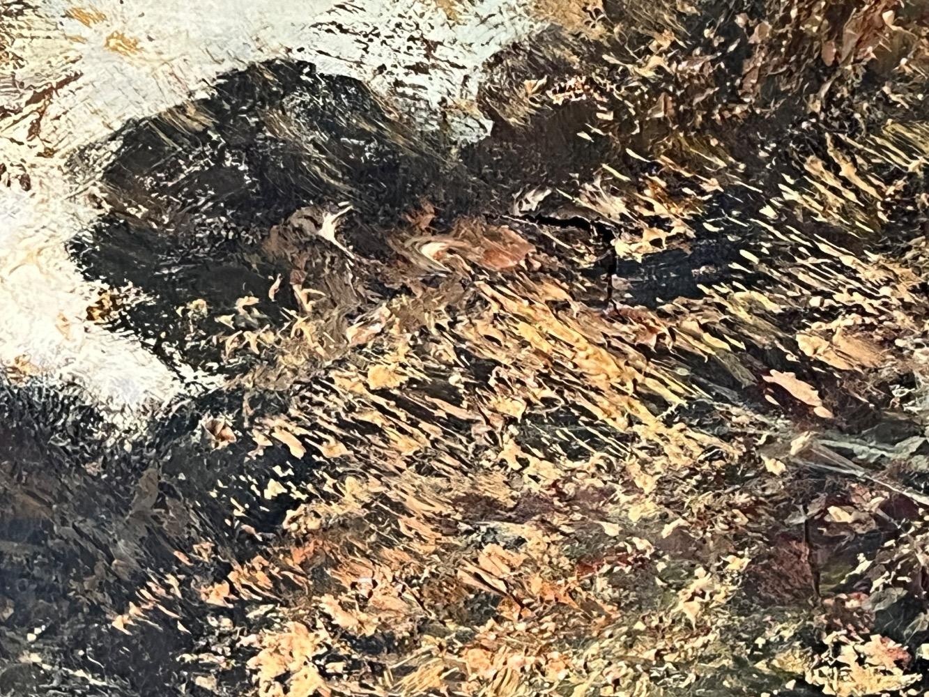 The daily life at the farm ( oil on canvas )