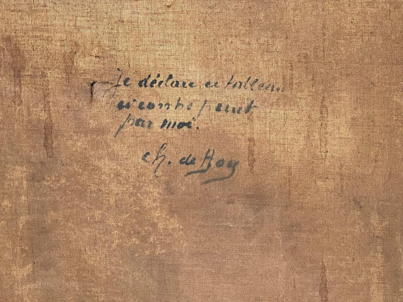 The daily life at the farm ( oil on canvas )