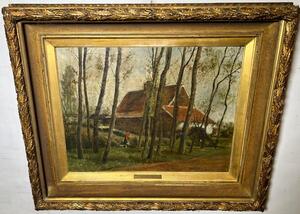 The daily life at the farm ( oil on canvas)