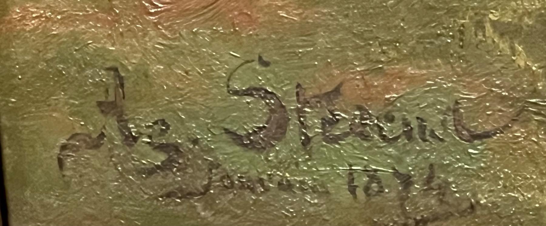 The daily life at the farm ( oil on canvas)