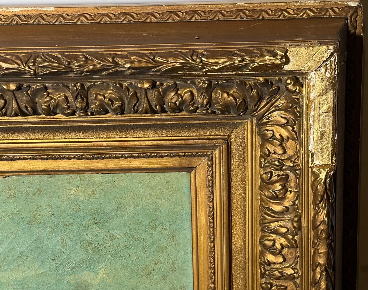 The daily life at the farm ( oil on canvas)