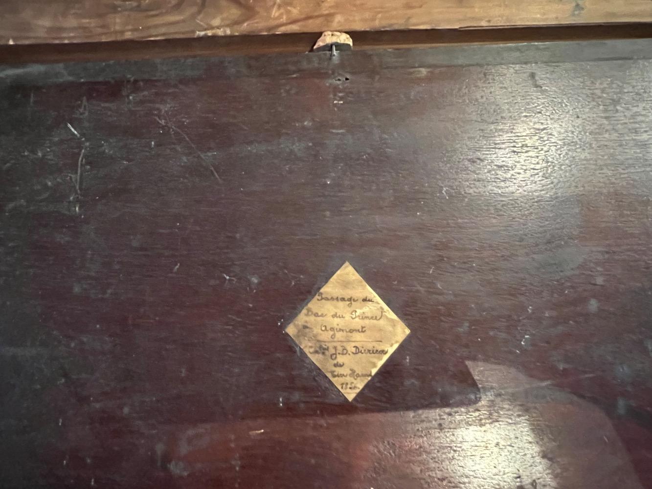 The daily life at the riverside ( oil on panel )