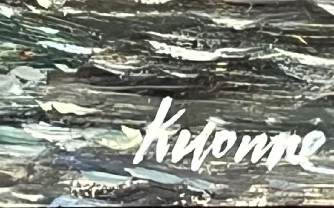 The daily life in the harbour ( oil on panel )