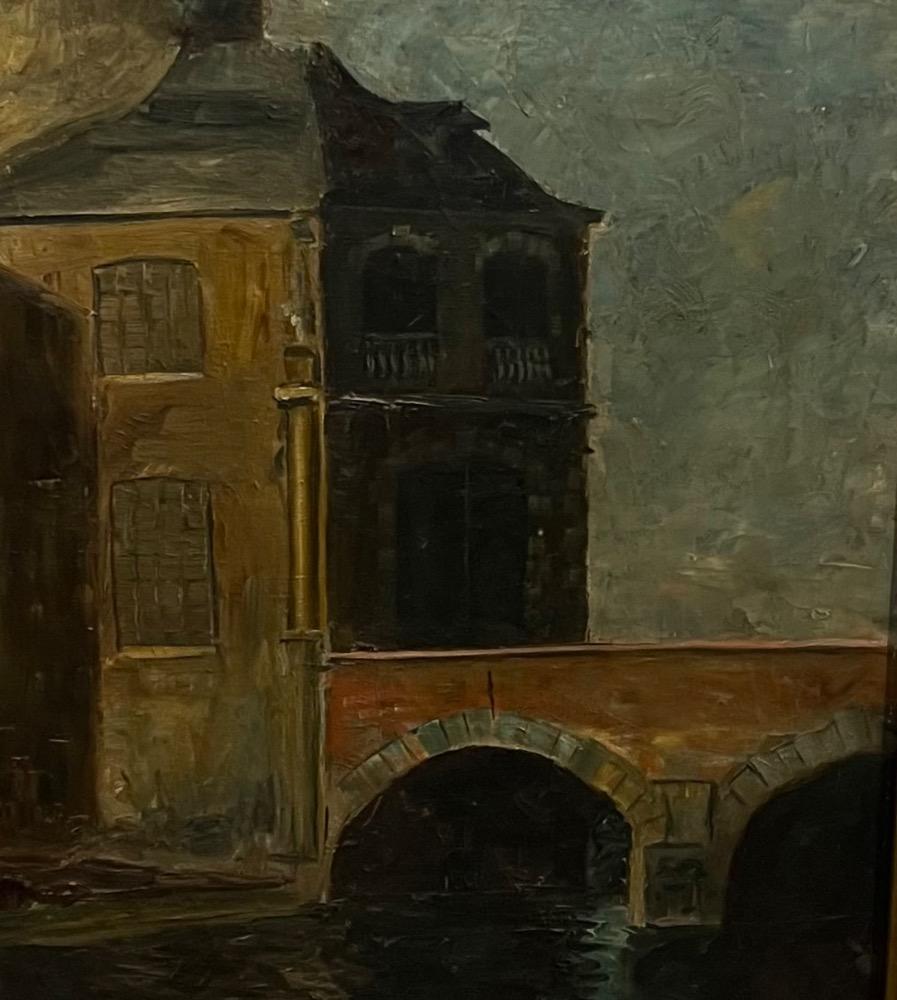 The entrance of the castle ( oil on canvas )