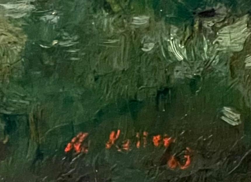 The farm in the summertime ( oil on canvas )