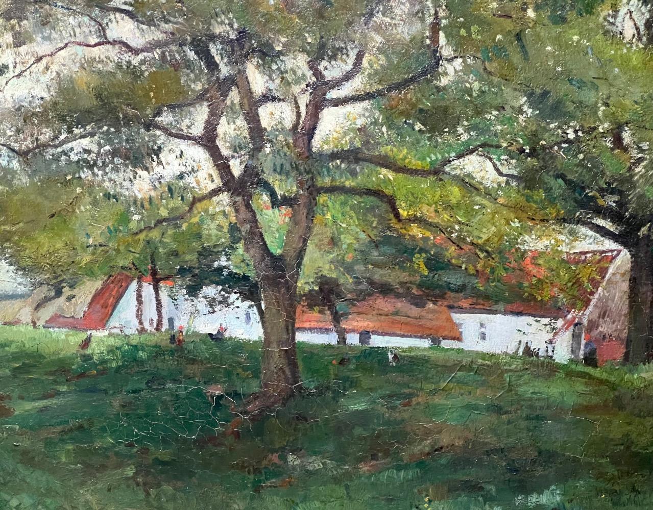 The farm in the summertime ( oil on canvas )