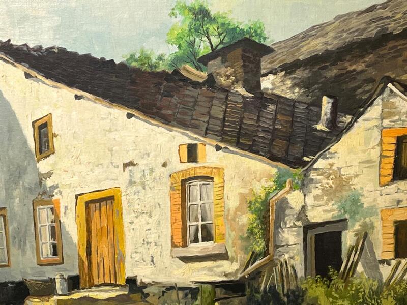 The farm ( oil on canvas )