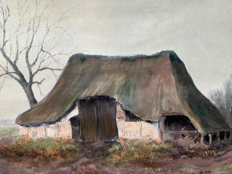 The farm ( oil on canvas )