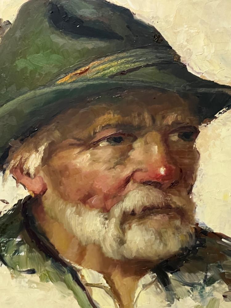 The farmer from South Tirol ( oil on panel )