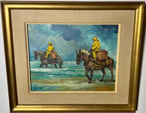 The fishermen at work ( oil on board )