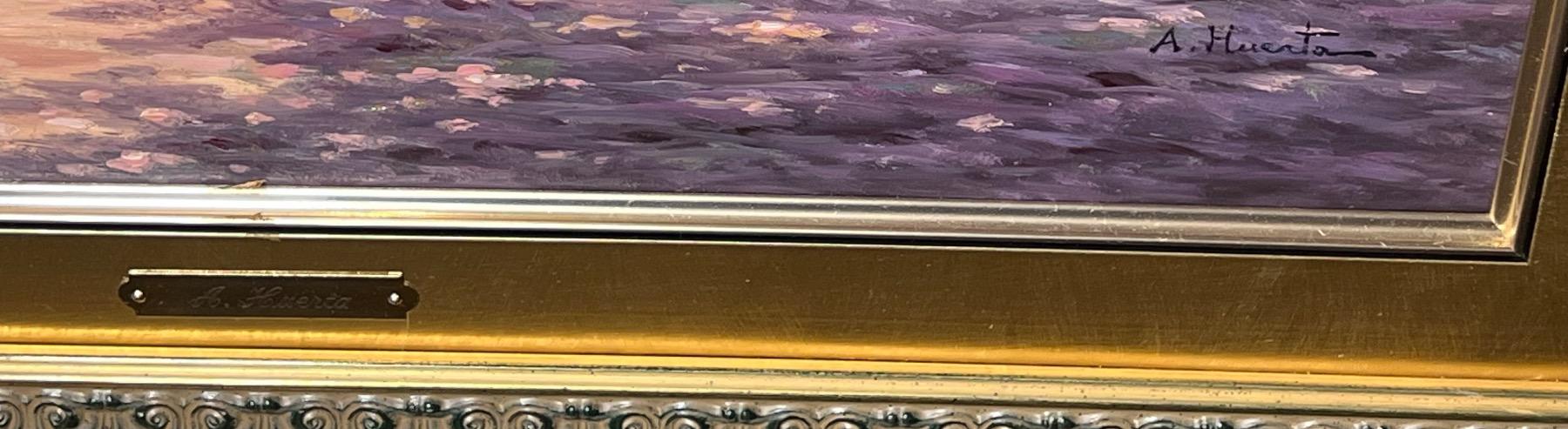 The garden in the summertime ( oil on canvas )