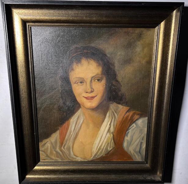 The Gypsy girl ( oil on canvas )