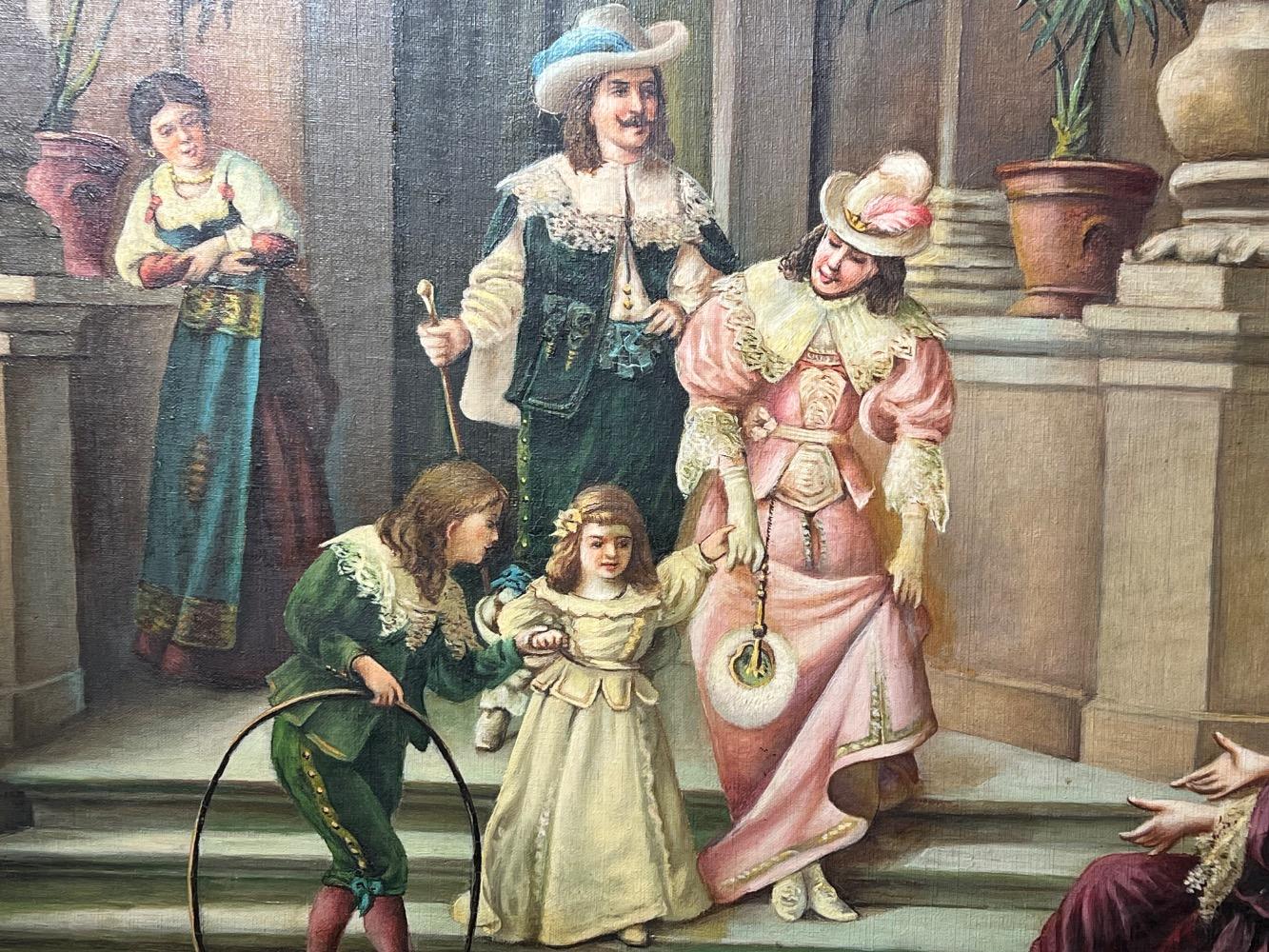 The happy family ( oil on canvas )