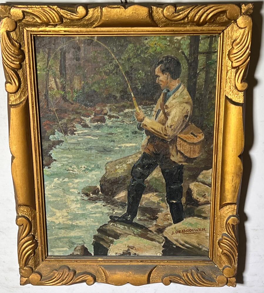 The happy fisherman ( oil on canvas)